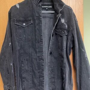 Express Black Denim Jacket